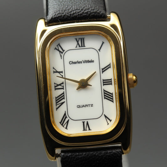 Near MINT Charles Vogele CV7344 White Quartz 18.7mm Ladies Watch