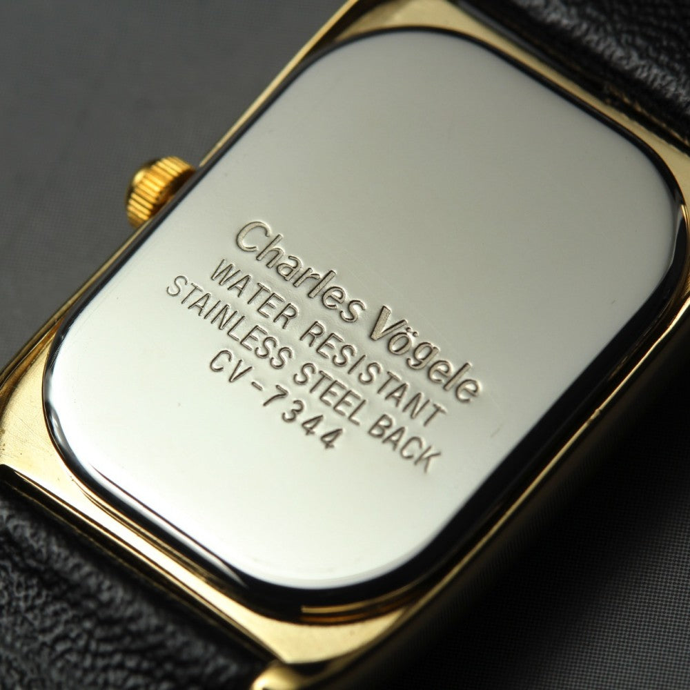 Near MINT Charles Vogele CV7344 White Quartz 18.7mm Ladies Watch
