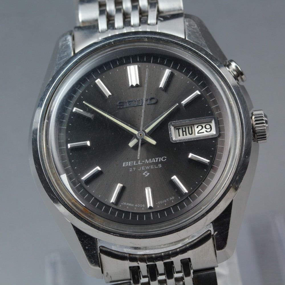 SEIKO Belmatic 4006-7010 Black Auto 38mm Men's Watch 1967