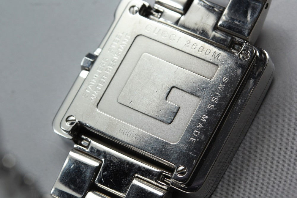 Near MINT GUCCI 3600M Black Quartz 31.4mm Men's Watch