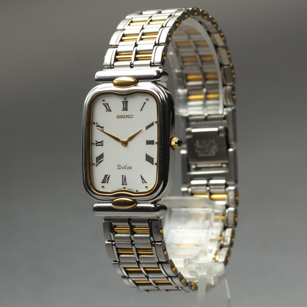 Near MINT SEIKO Dolce 9530-5050 White Quartz 25mm Men's Watch – photo 2