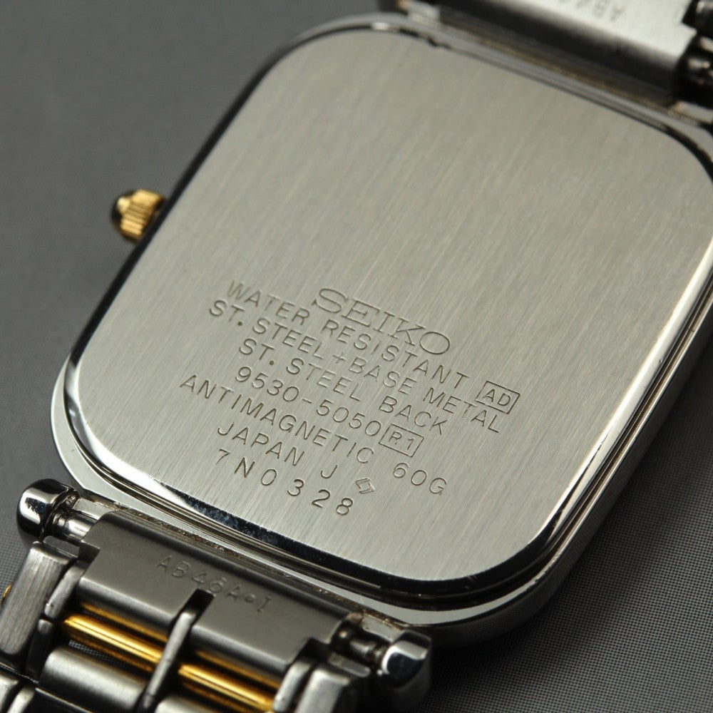 Near MINT SEIKO Dolce 9530-5050 White Quartz 25mm Men's Watch – photo 6