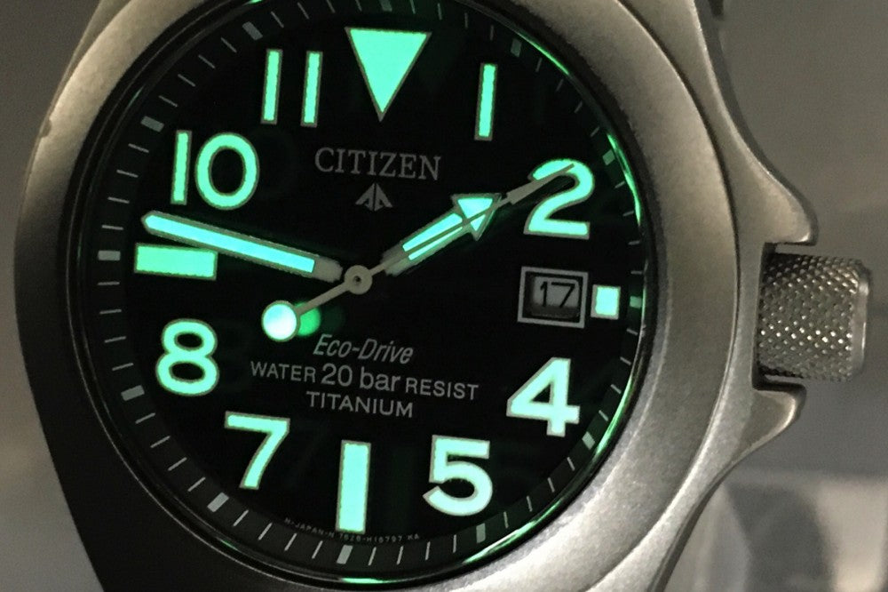 Near MINT CITIZEN Professional Master 7828-H09971 Black Solar 39mm Men's Watch