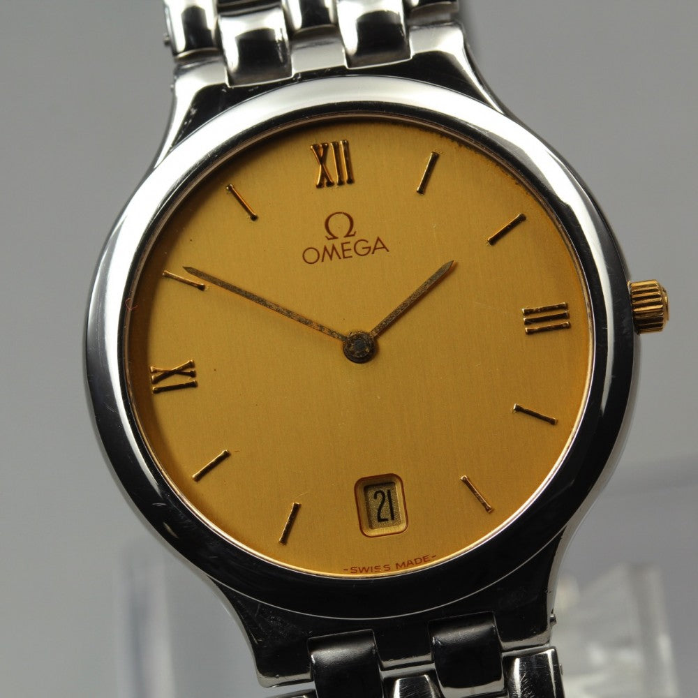 OMEGA De Ville 196.0316 Cal.1436 Gold Quartz 32mm Men's Watch