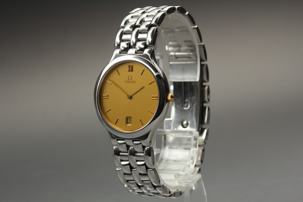 OMEGA De Ville 196.0316 Cal.1436 Gold Quartz 32mm Men's Watch