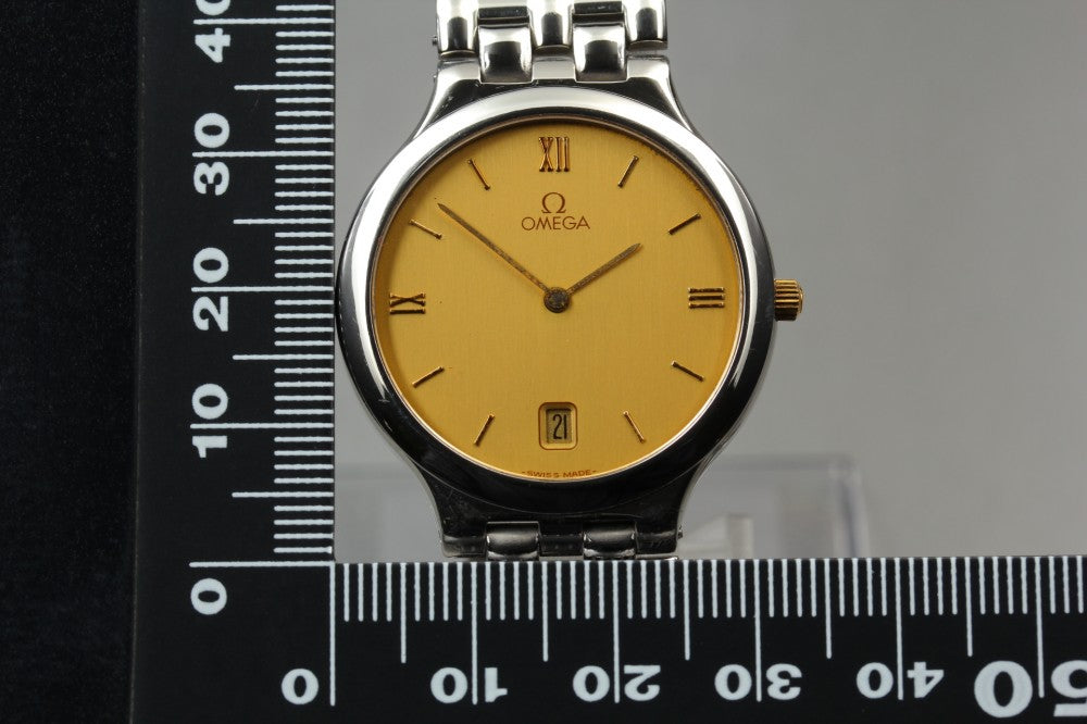 OMEGA De Ville 196.0316 Cal.1436 Gold Quartz 32mm Men's Watch