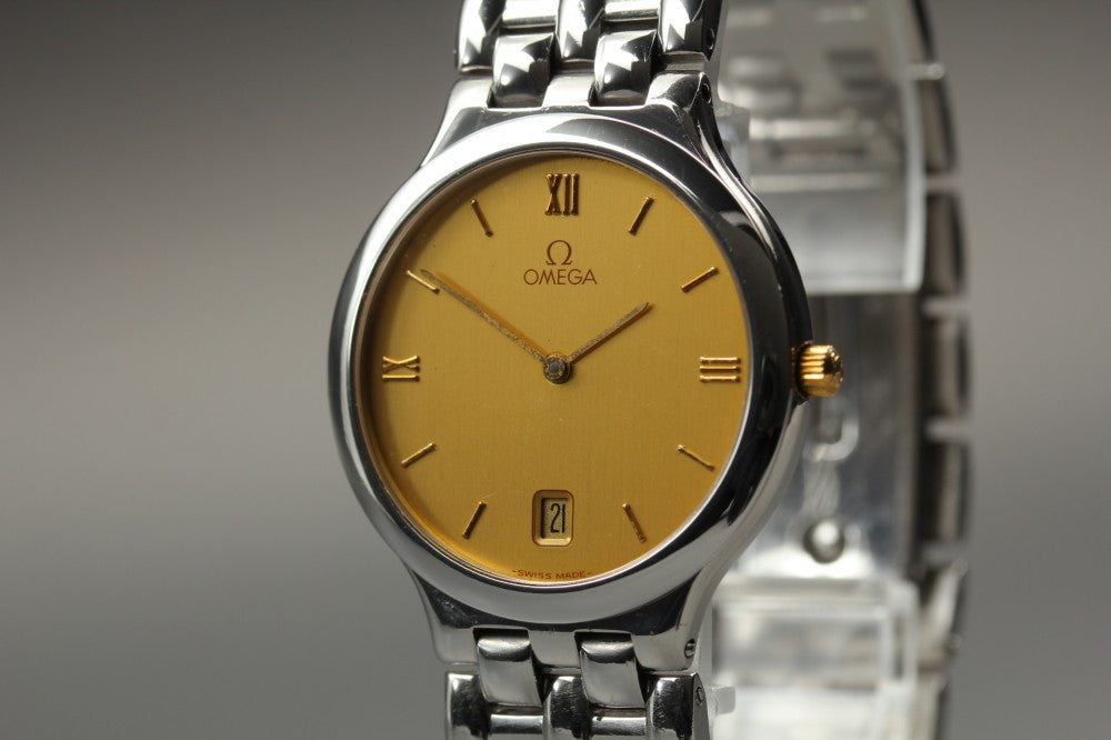 OMEGA De Ville 196.0316 Cal.1436 Gold Quartz 32mm Men's Watch