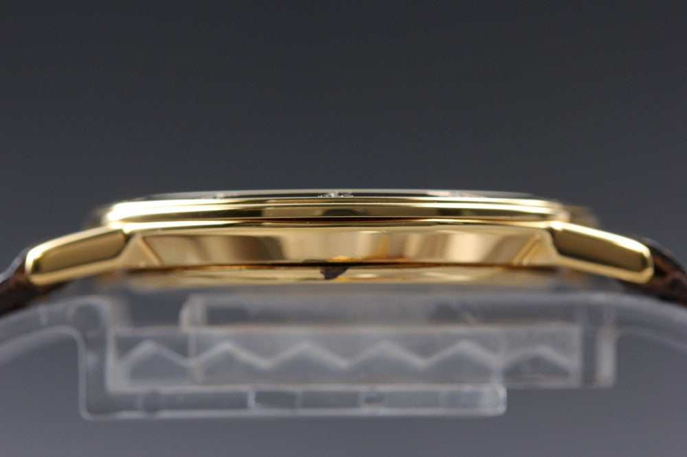 Near MINT GUCCI 3000.2.M Gold Quartz 33mm Men's Watch