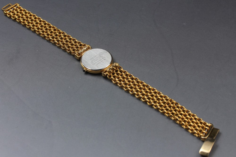 Near MINT SEIKO Exceline 1220-0080 Gold Quartz 20.5mm Ladies Watch 1988