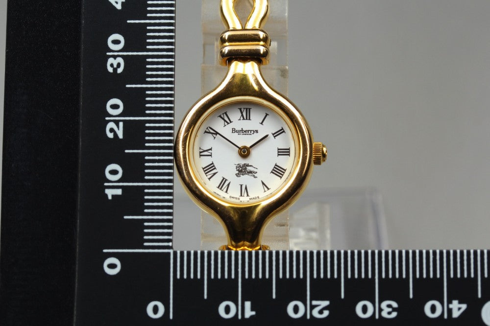 Burberrys 7000 White Quartz 21mm Ladies Watch