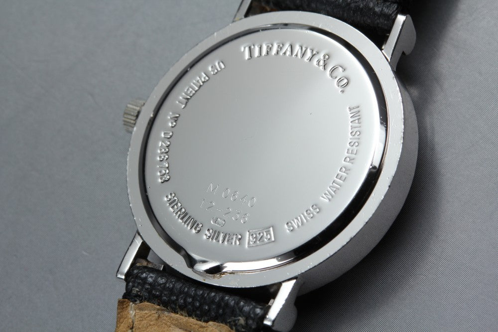 Near MINT TIFFANY＆Co. Atlas M0640 Silver Quartz 31.4mm Men's Watch