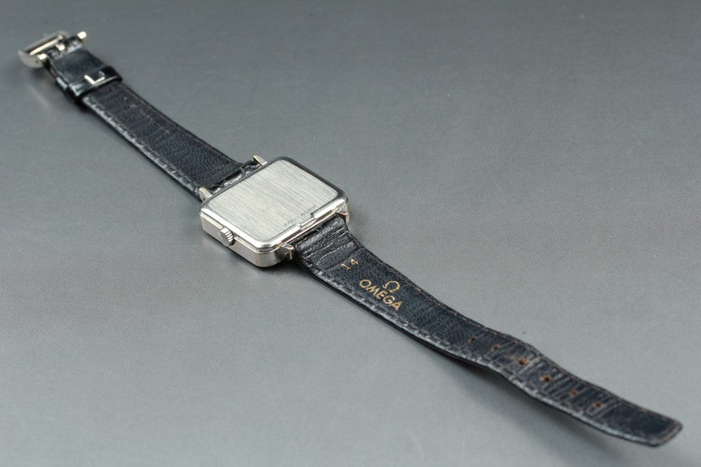 Near MINT OMEGA De Ville 511.0375 Cal.625 Blue Manual 26.2mm Ladies Watch