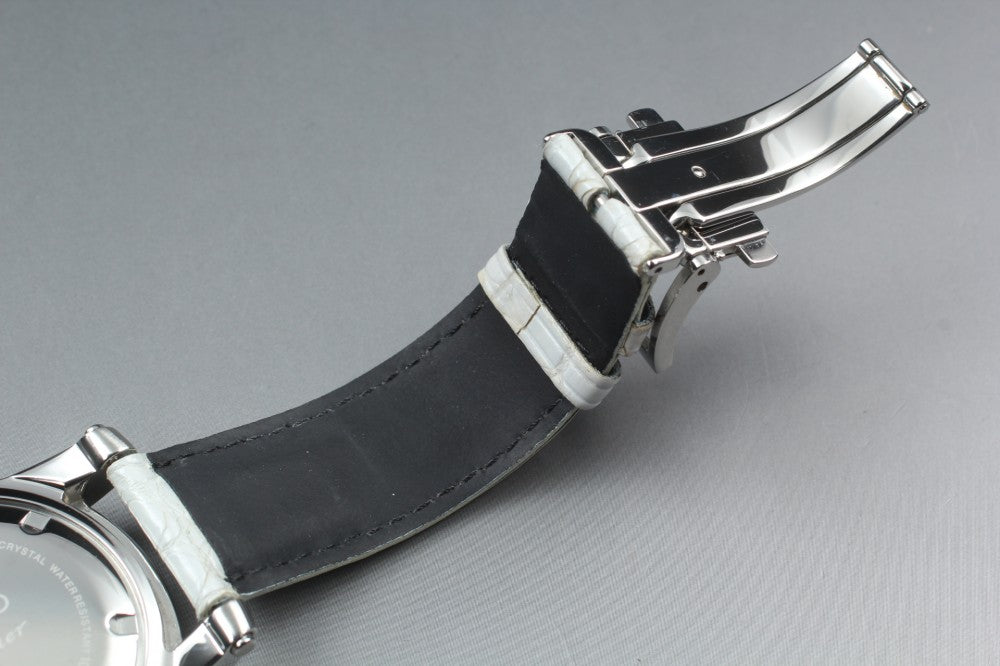 Near MINT SEIKO Premier 7T62-0LE0 Black Quartz 43.5mm Men's Watch 2004