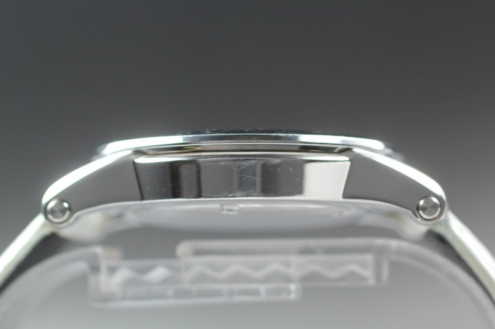 Near MINT SEIKO Premier 7T62-0LE0 Black Quartz 43.5mm Men's Watch 2004