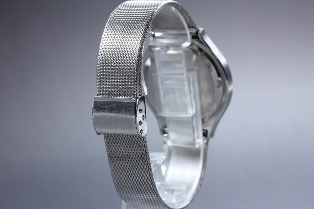 Near MINT SEIKO Lord Matic 5606-8120 Silver Auto 36mm Men's Watch 1976