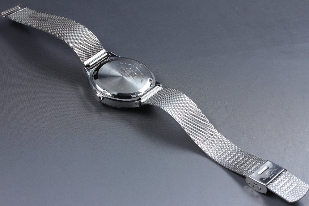 Near MINT SEIKO Lord Matic 5606-8120 Silver Auto 36mm Men's Watch 1976