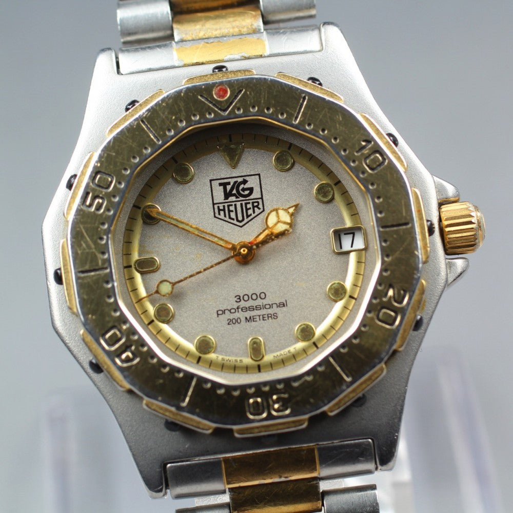TAG Heuer Professional 3000 934.213 Silver/Gold Quartz 34.5mm Men's Watch
