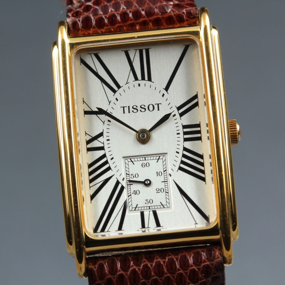 Near MINT TISSOT A282 Silver Quartz 23.5mm Unisex Watch