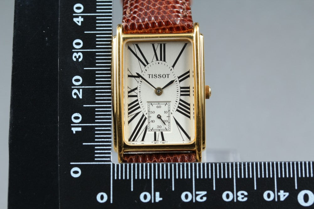 Near MINT TISSOT A282 Silver Quartz 23.5mm Unisex Watch
