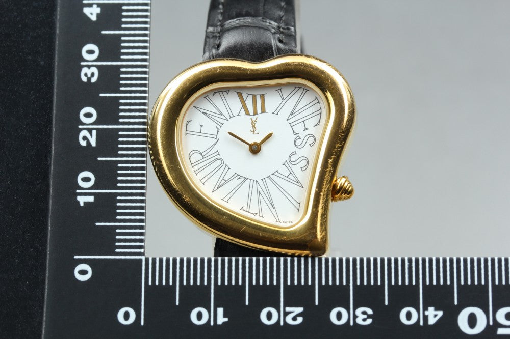 Yves Saint Laurent 05F White Quartz 30.5mm Ladies Watch