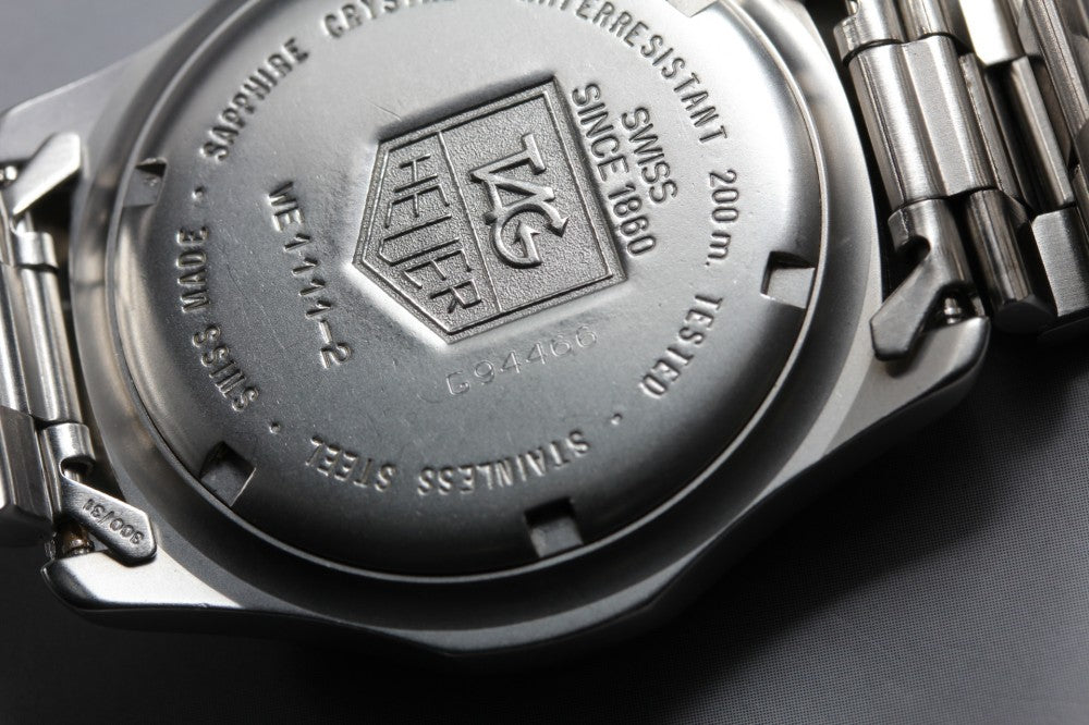 Near MINT TAG Heuer Professional 2000 WE1111-2 Silver 40mm Men's Watch