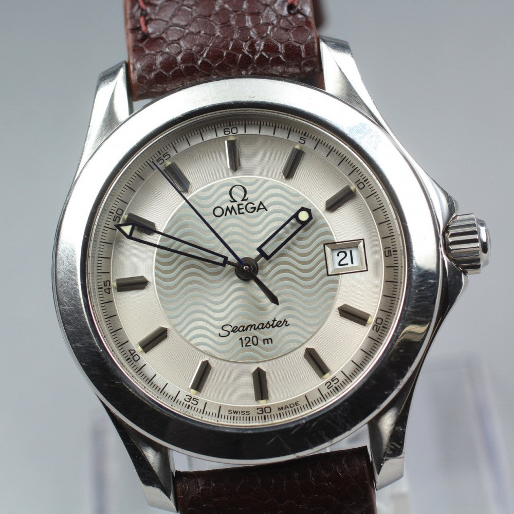 Near MINT OMEGA Seamaster 196.1501 Cal.1538 Silver Quartz 38mm Men's Watch