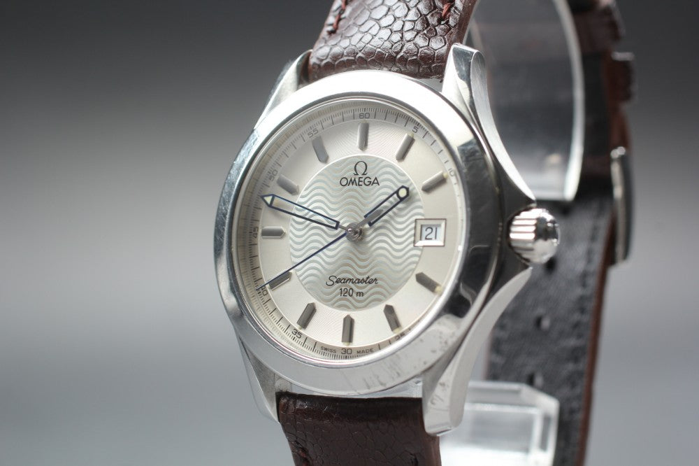 Near MINT OMEGA Seamaster 196.1501 Cal.1538 Silver Quartz 38mm Men's Watch