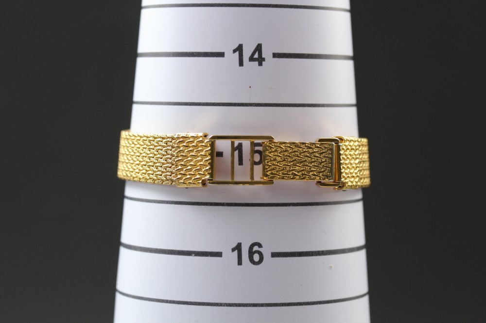 Near MINT RADO 204.3617.2 Gold Quartz 20.4mm Ladies Watch