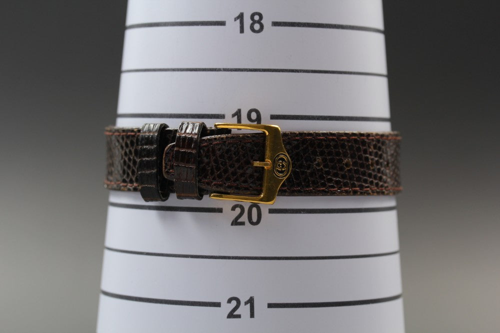 Near MINT GUCCI 3000.2.M Gold Quartz 33mm Men's Watch
