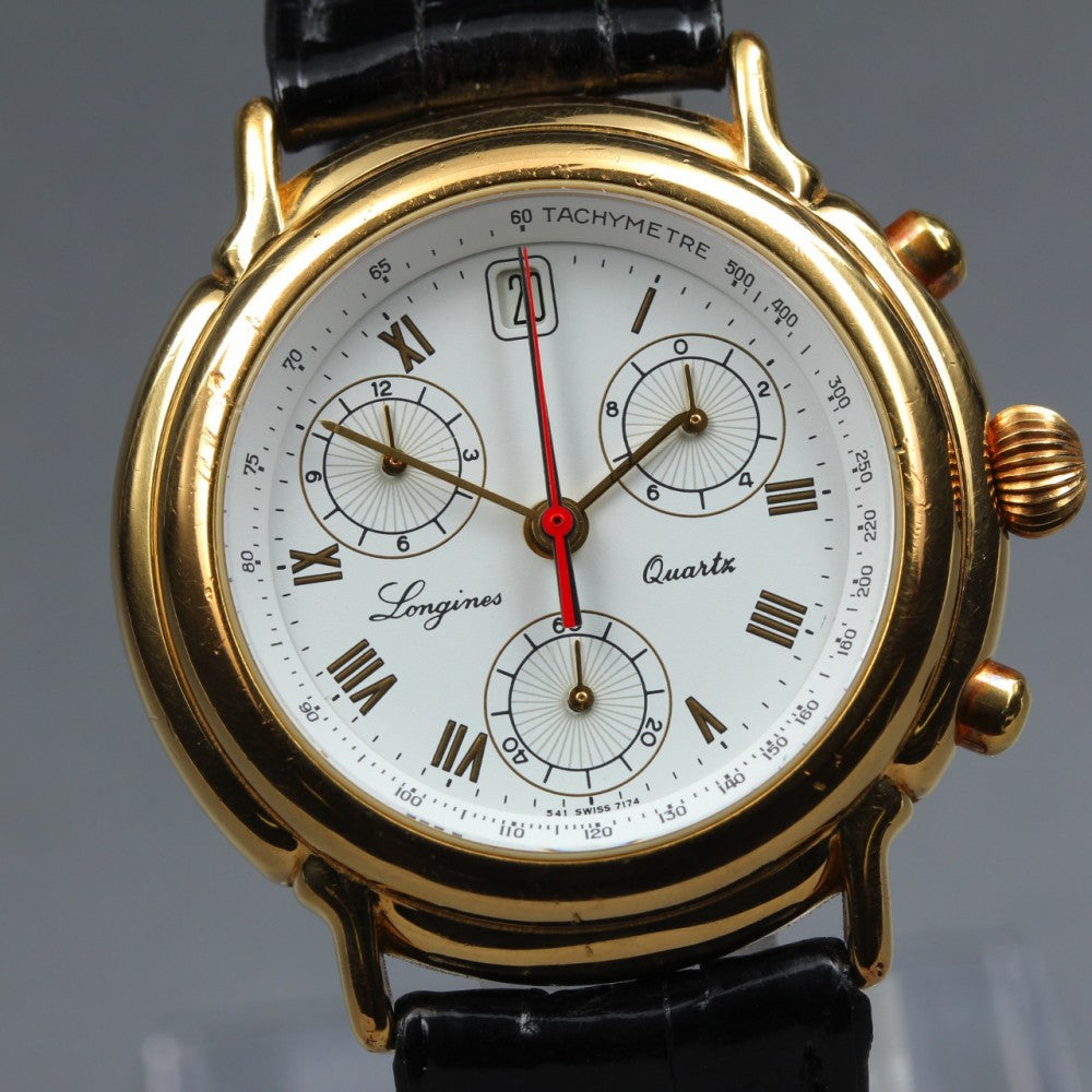 LONGINES Grand Classic 7174 White Quartz 39mm Men's Watch