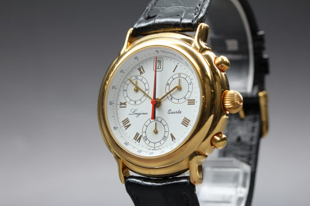LONGINES Grand Classic 7174 White Quartz 39mm Men's Watch