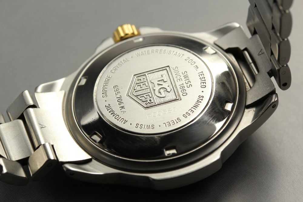 Near MINT TAG Heuer 4000 Series Professional 695.706 Silver Auto 41mm Men's Watch