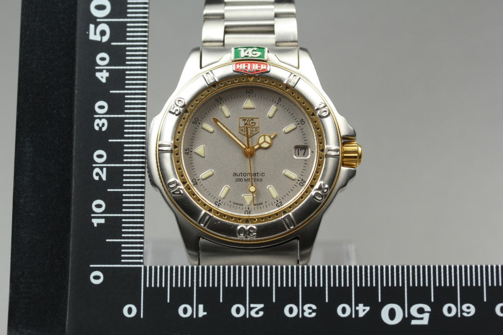 Near MINT TAG Heuer 4000 Series Professional 695.706 Silver Auto 41mm Men's Watch