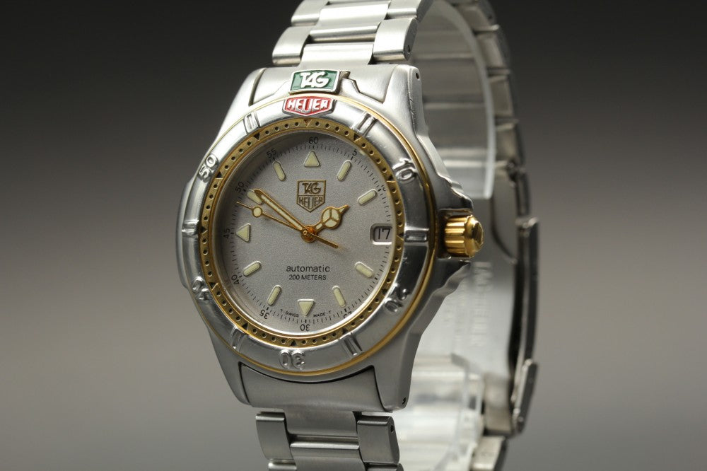 Near MINT TAG Heuer 4000 Series Professional 695.706 Silver Auto 41mm Men's Watch