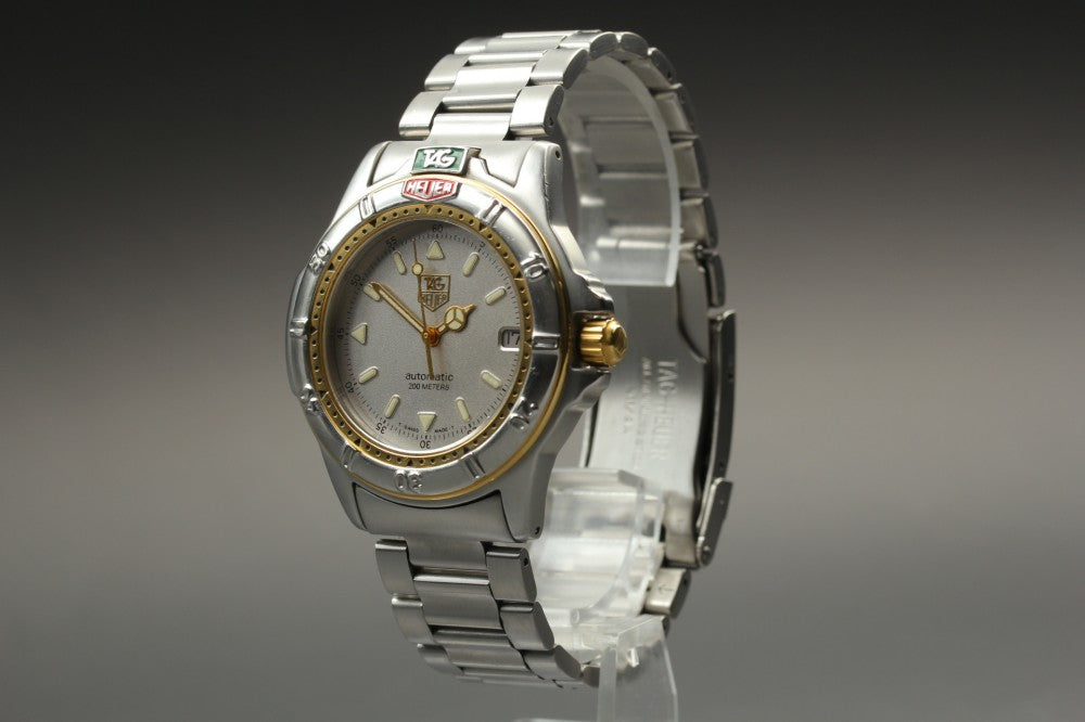 Near MINT TAG Heuer 4000 Series Professional 695.706 Silver Auto 41mm Men's Watch