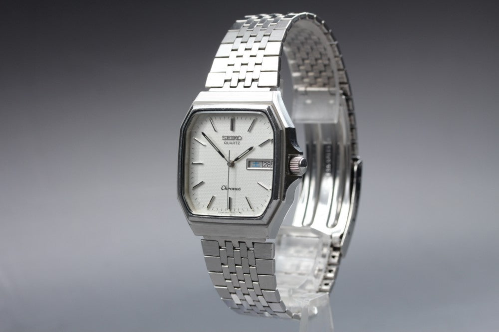 SEIKO Chronos 7433-5010 White Quartz 33.6mm Men's Watch