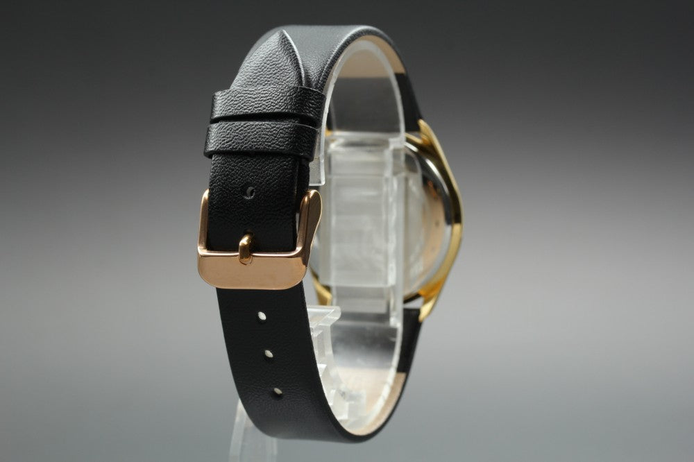Near MINT RADO 121.5336.2 Black Quartz 33mm Men's Watch