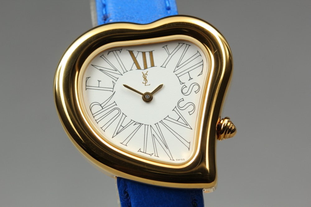 Near MINT Yves Saint Laurent 05F White Quartz 30mm Ladies Watch