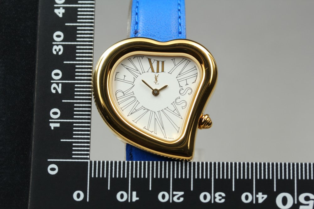 Near MINT Yves Saint Laurent 05F White Quartz 30mm Ladies Watch