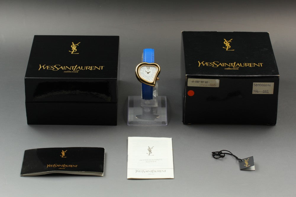 Near MINT Yves Saint Laurent 05F White Quartz 30mm Ladies Watch