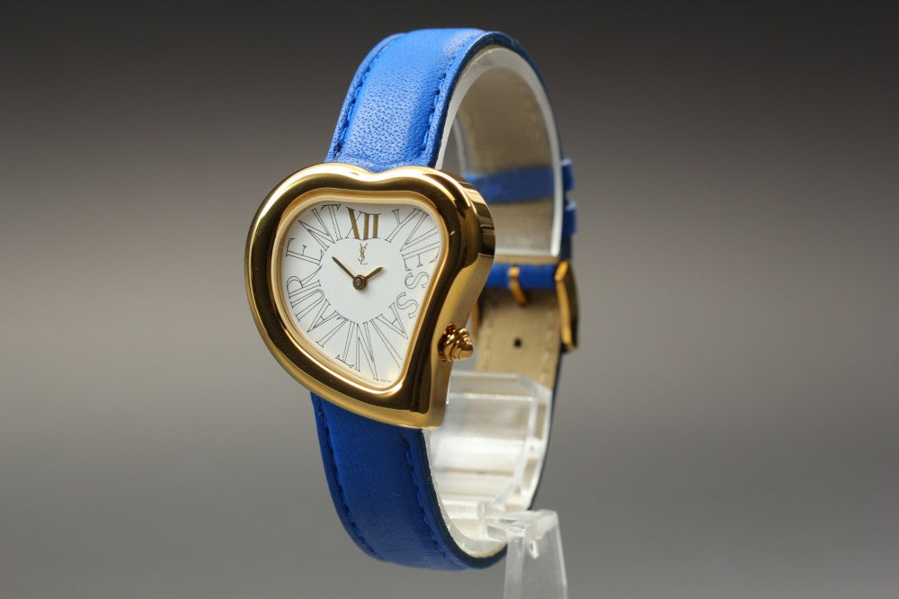 Near MINT Yves Saint Laurent 05F White Quartz 30mm Ladies Watch