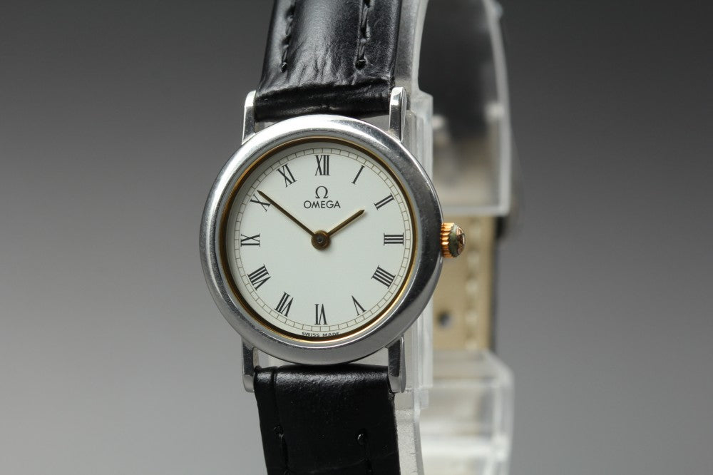 OMEGA De Ville 595.0097.2 Cal.1459 White Quartz 22mm Ladies Watch