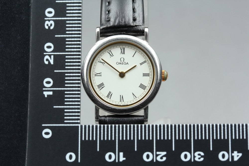 OMEGA De Ville 595.0097.2 Cal.1459 White Quartz 22mm Ladies Watch