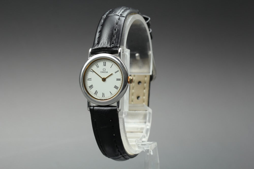 OMEGA De Ville 595.0097.2 Cal.1459 White Quartz 22mm Ladies Watch