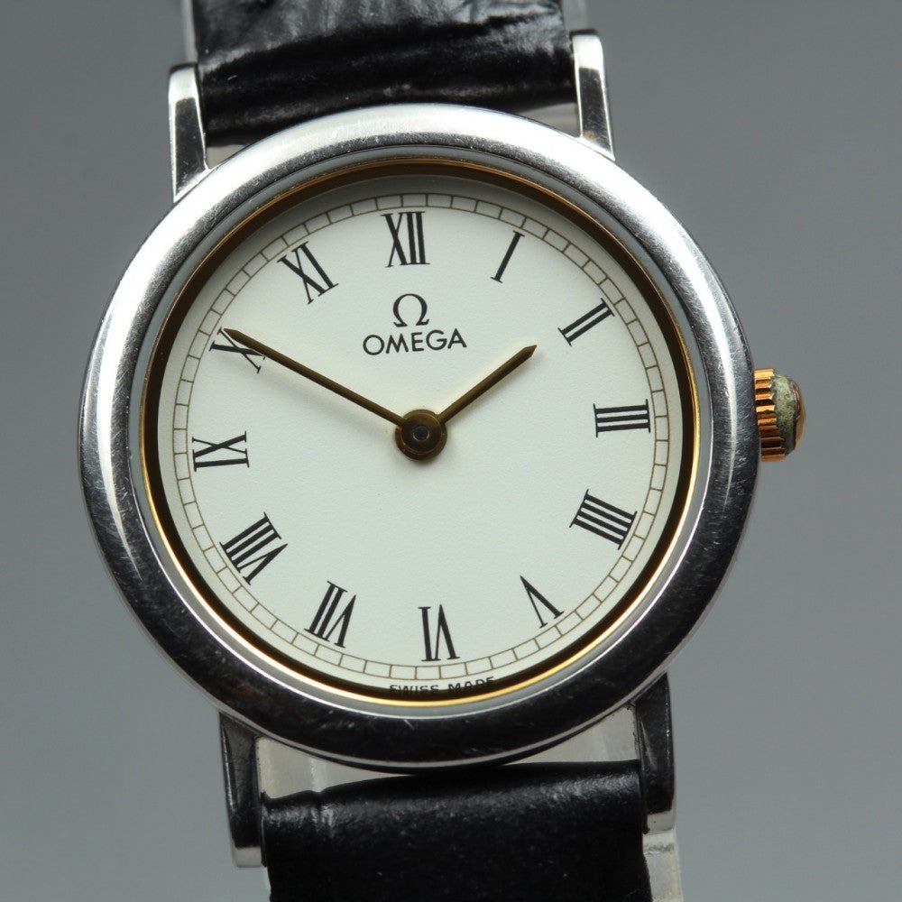 OMEGA De Ville 595.0097.2 Cal.1459 White Quartz 22mm Ladies Watch