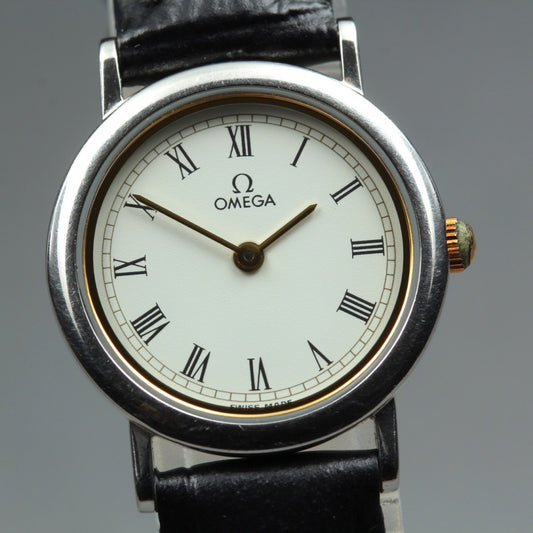 OMEGA De Ville 595.0097.2 Cal.1459 White Quartz 22mm Ladies Watch