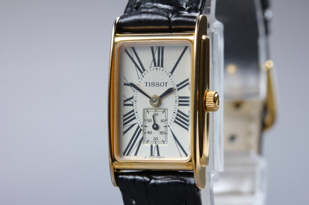 Near MINT TISSOT A222 Silver Quartz 17.5mm Ladies Watch