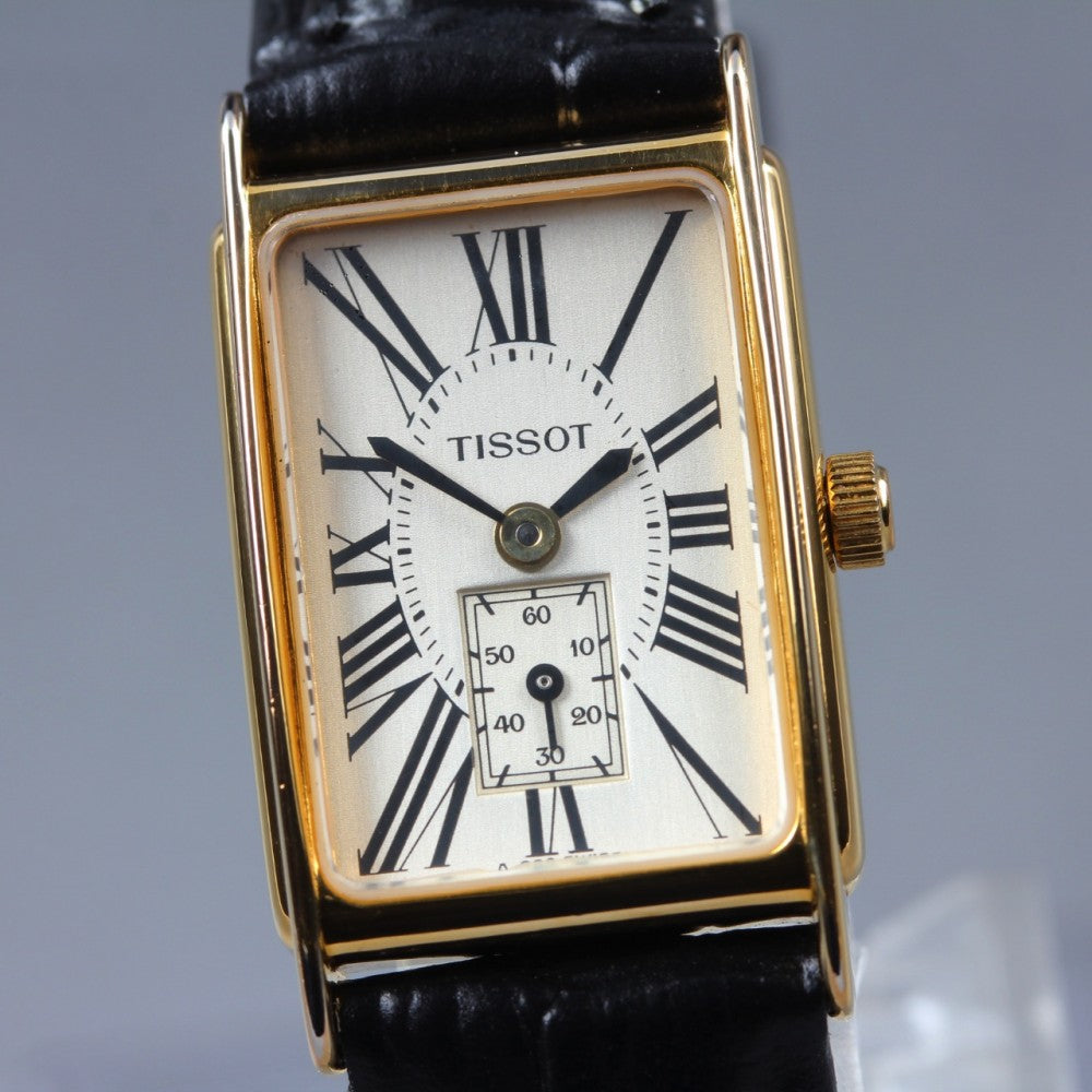 Near MINT TISSOT A222 Silver Quartz 17.5mm Ladies Watch