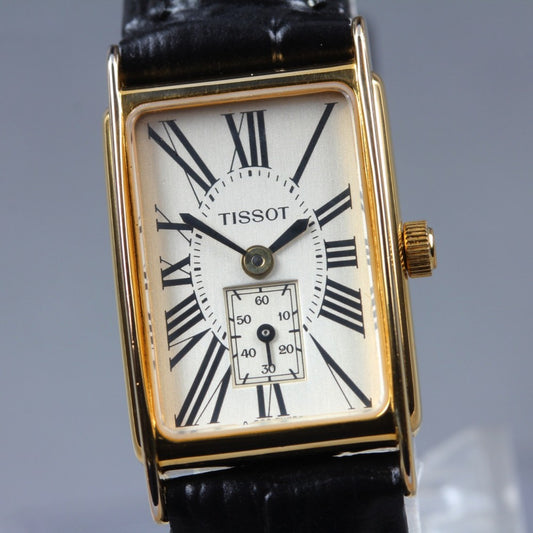 Near MINT TISSOT A222 Silver Quartz 17.5mm Ladies Watch