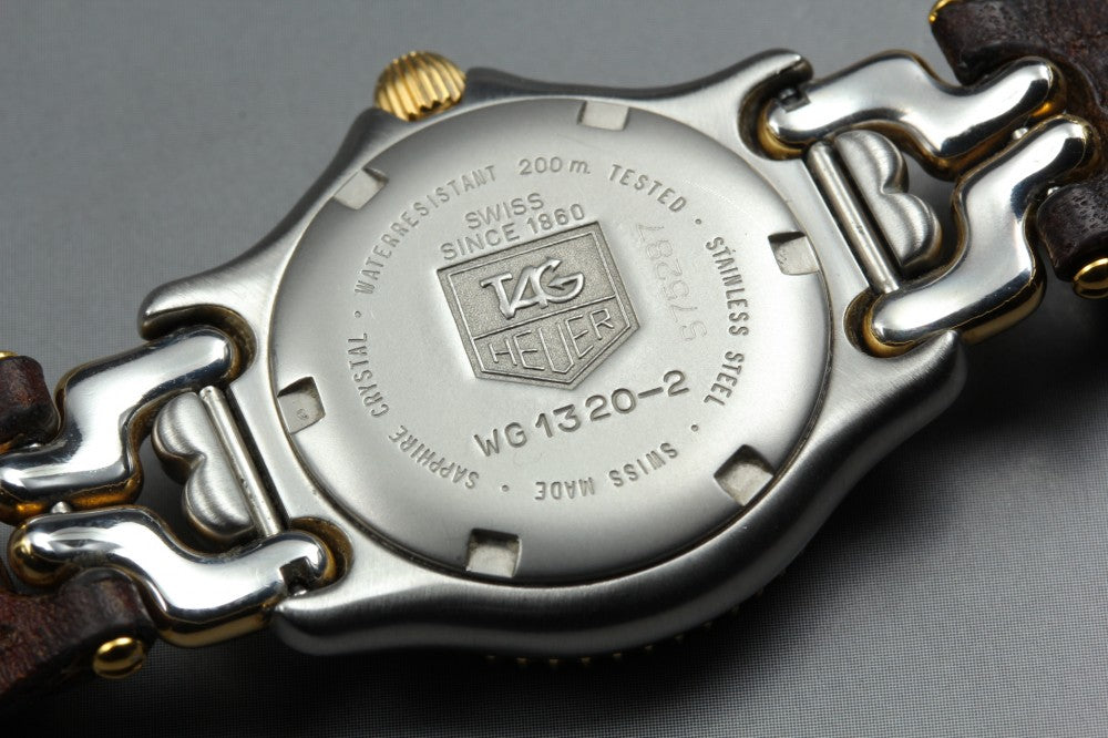 Near MINT TAG Heuer S/el WG1320-2 Grey Quartz 29mm Ladies Watch
